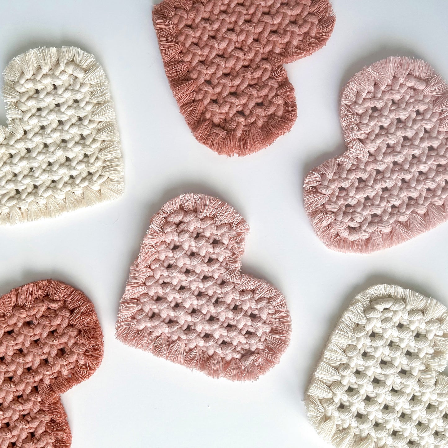 Heart Coasters // Mug Rugs