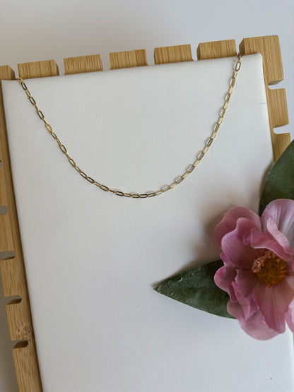 Paperclip 14k Gold Filled Necklace