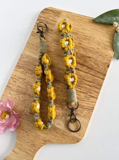 Macrame Flower Wristlets